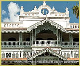 Facade in the Stone Town of Zanzibar UNESCO world heritage site, Tanzania